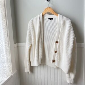 Quince White Cardigan
